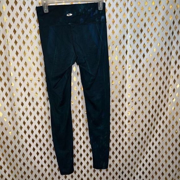 Champion ankle leggings blue green fishnet design size S - Picture 4 of 5